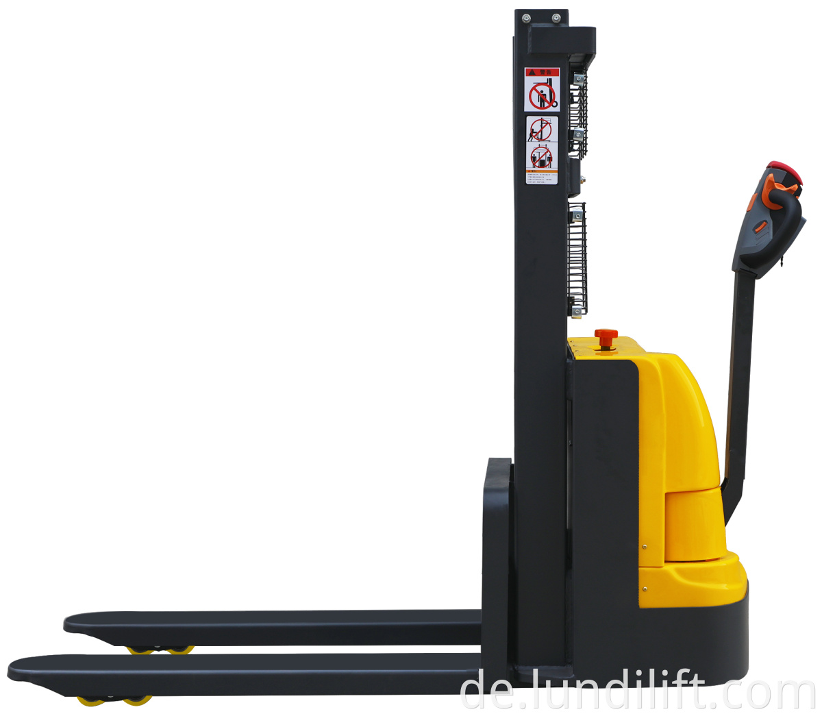 1.5T/1.6M electric self loading warehouse forklift